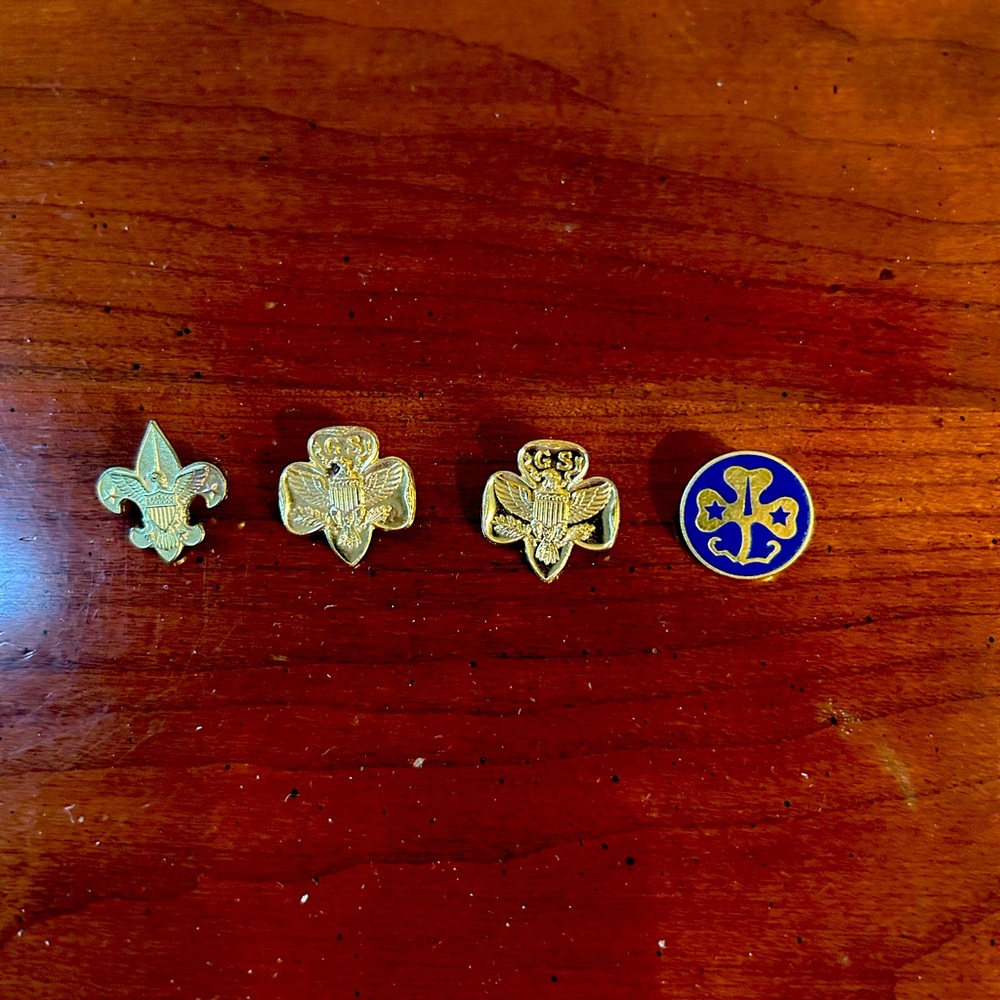 Vintage Girl Scout Membership Pins